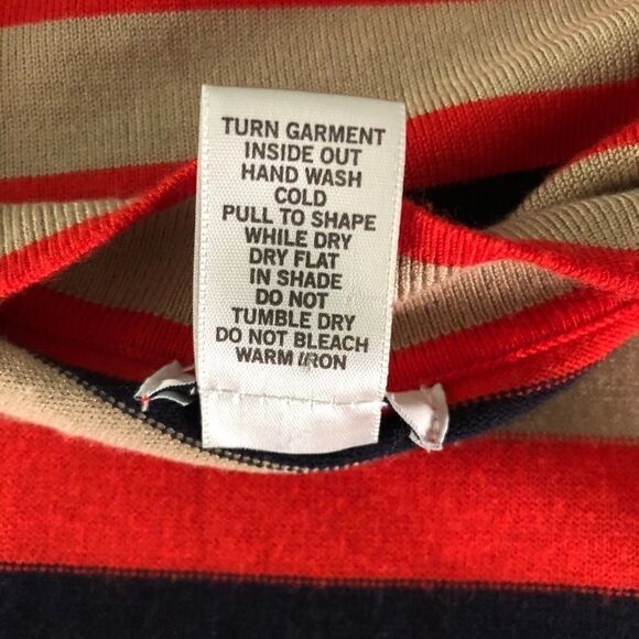 Cache V Neck Stripe Button Up Cardigan Sweater - Picture 10 of 12